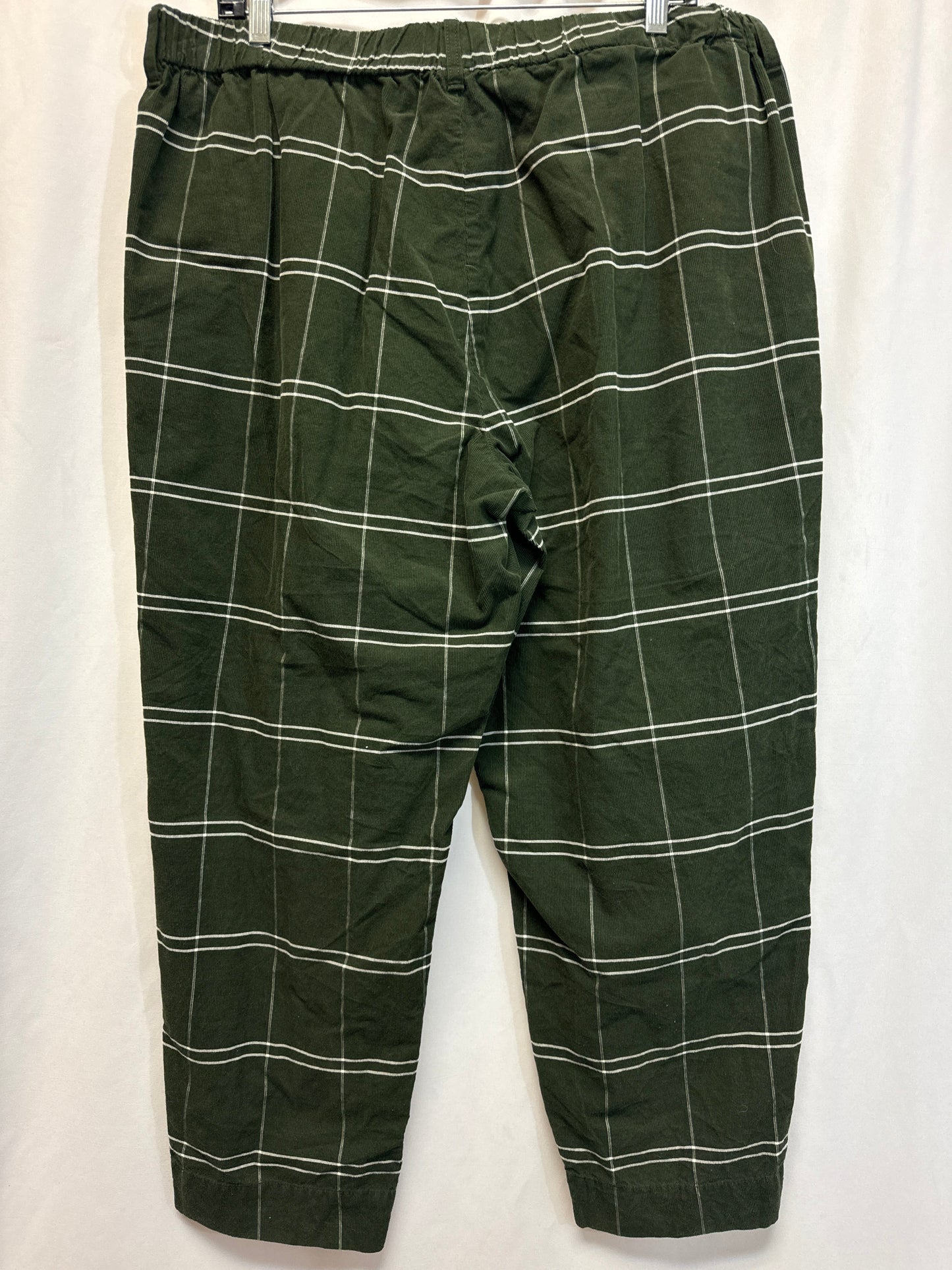 Pants Corduroy By Madewell In Green, Size: Xl