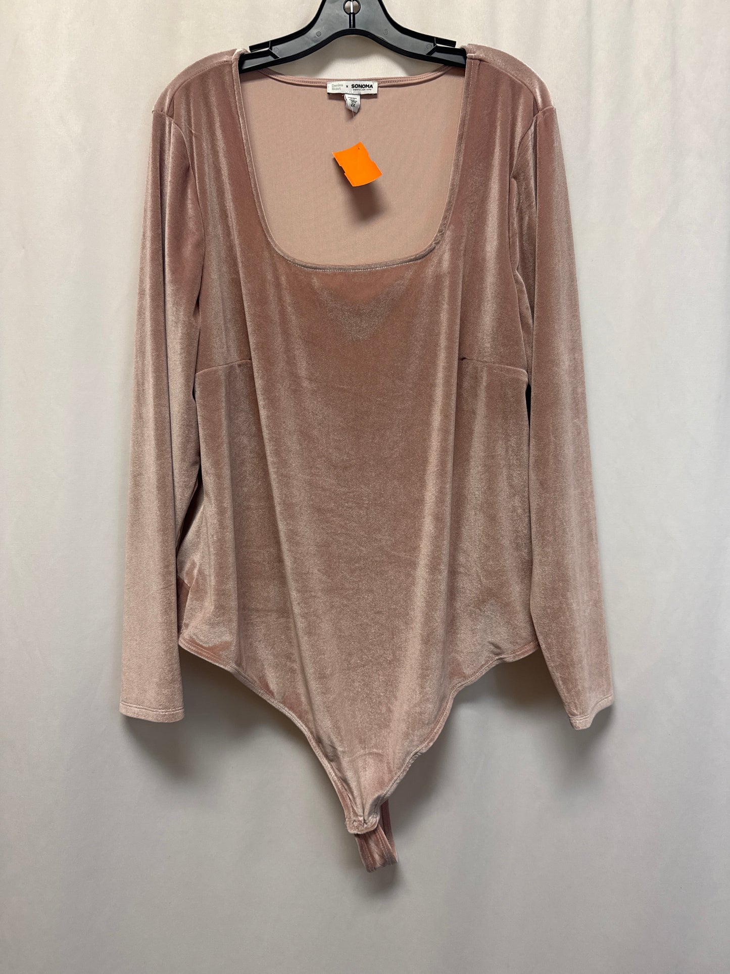 Top Long Sleeve By Sonoma In Pink, Size: 2x