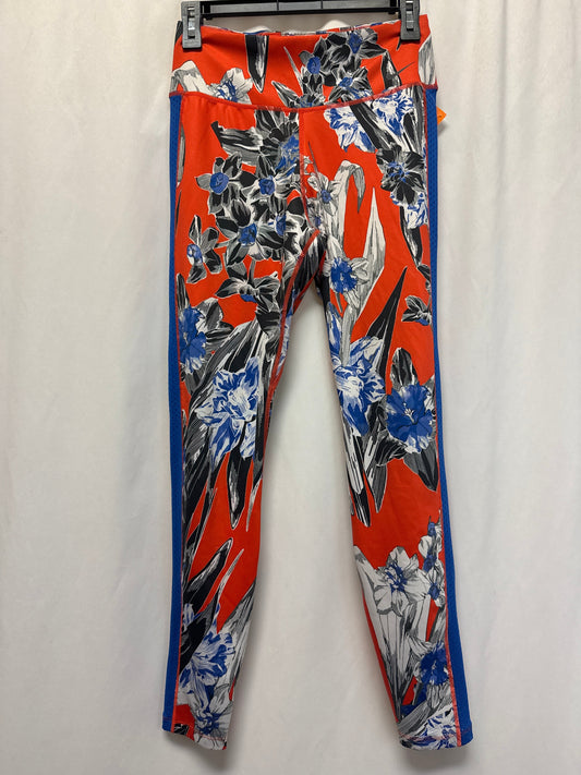 Athletic Leggings By Nike In Blue & Red, Size: M