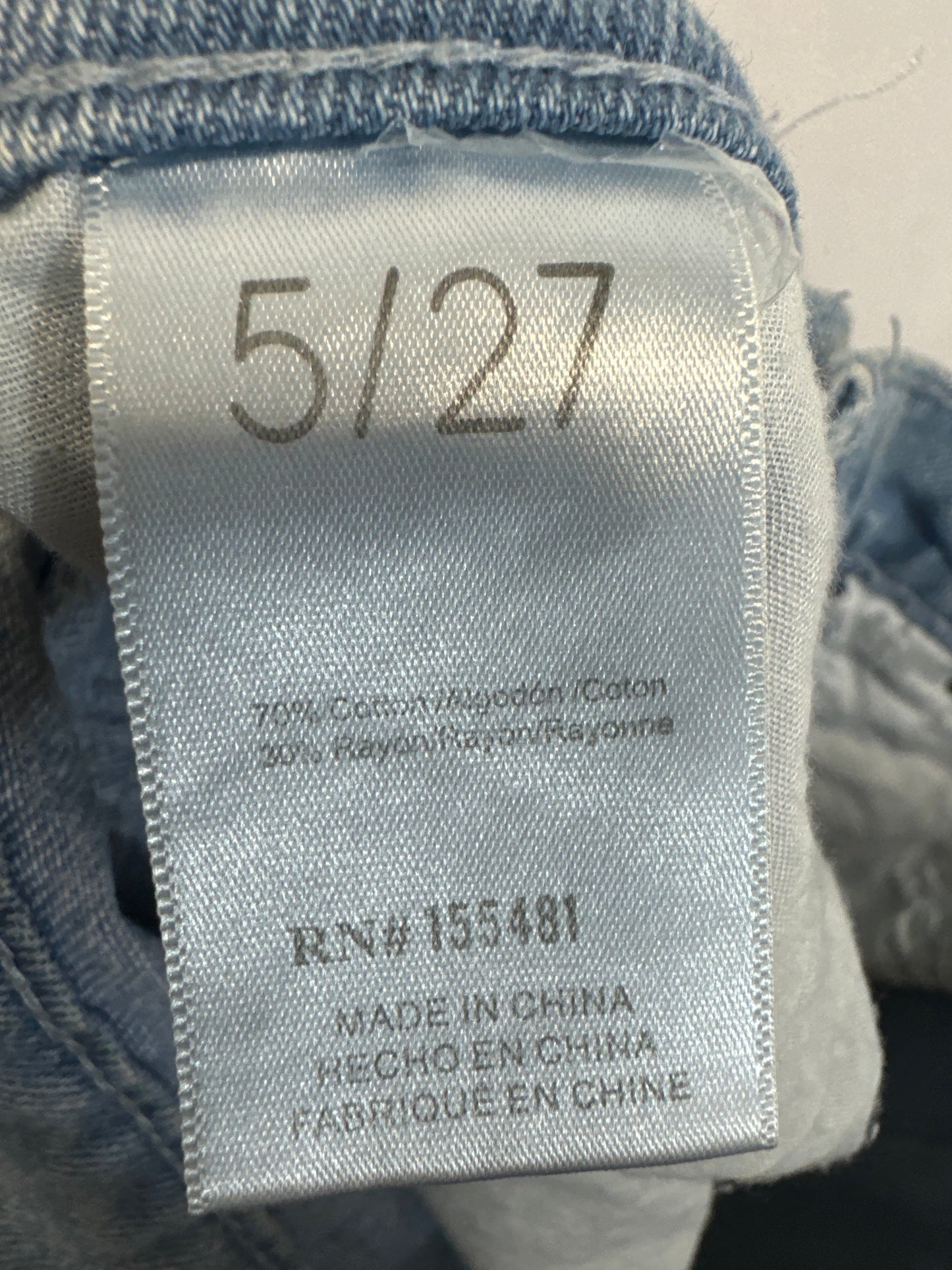 Jeans Straight By Clothes Mentor In Blue Denim, Size: 5