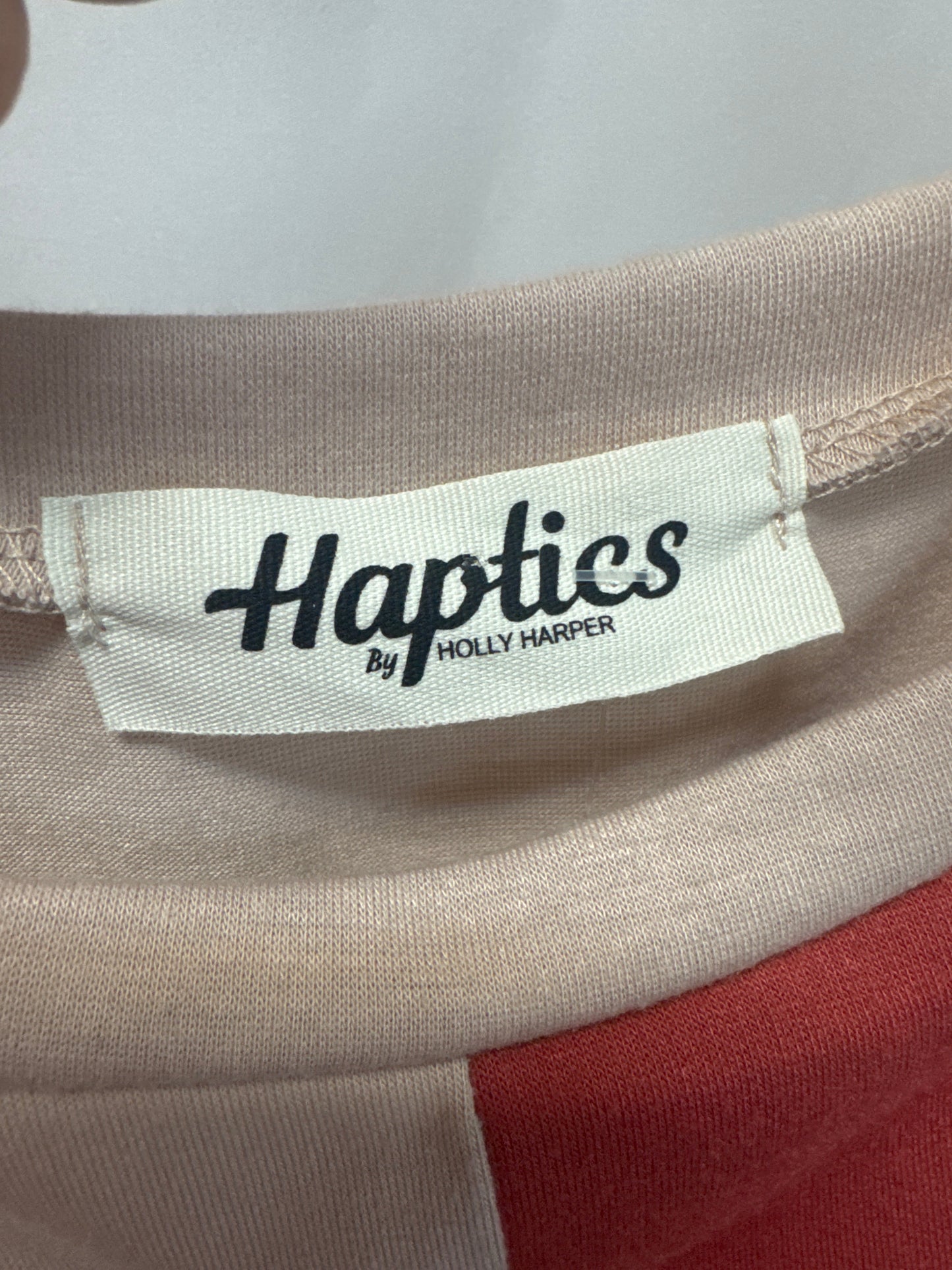 Top Short Sleeve By Haptics In Pink, Size: S