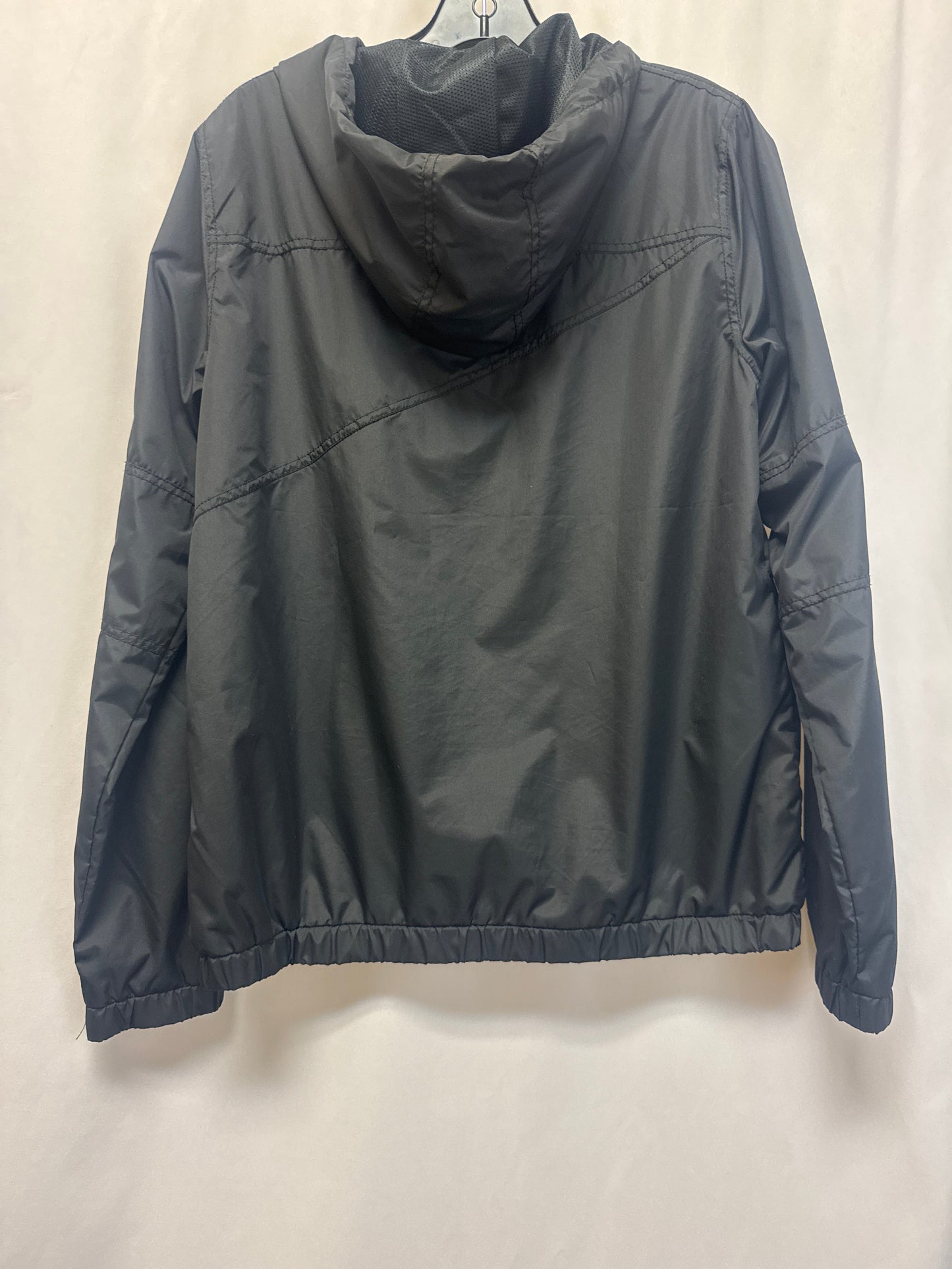 Jacket Windbreaker By Clothes Mentor In Black, Size: M