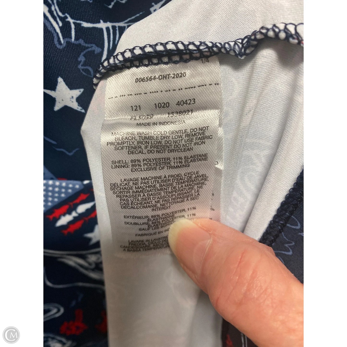 Swimwear Cover-up By Columbia In Blue & Red & White, Size: Sp