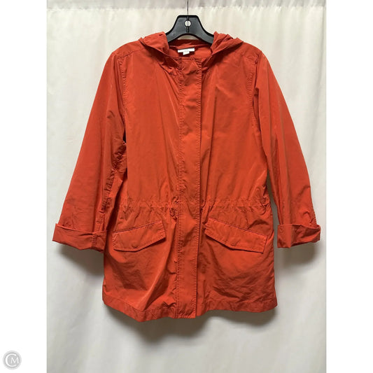 Jacket Windbreaker By J. Jill In Coral, Size: 8