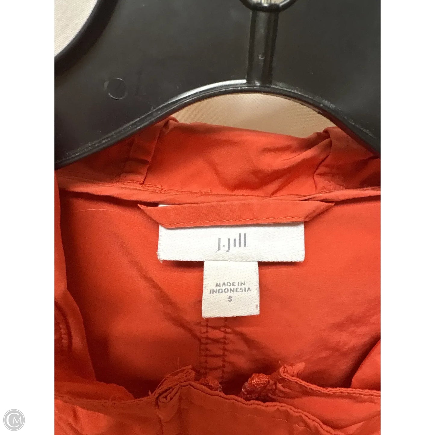 Jacket Windbreaker By J. Jill In Coral, Size: 8