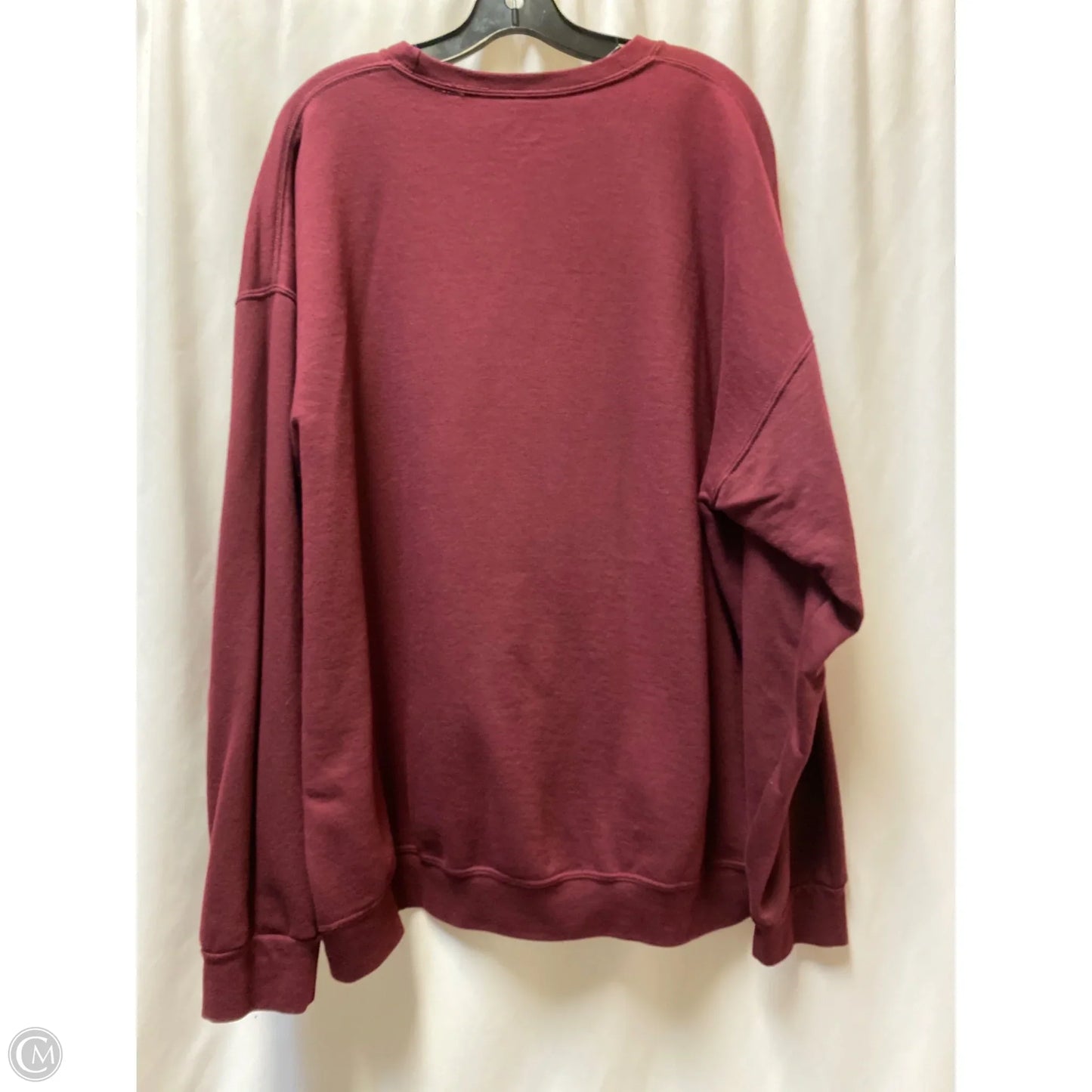 Sweater By Fruit Of The Loom In Maroon, Size: 2x