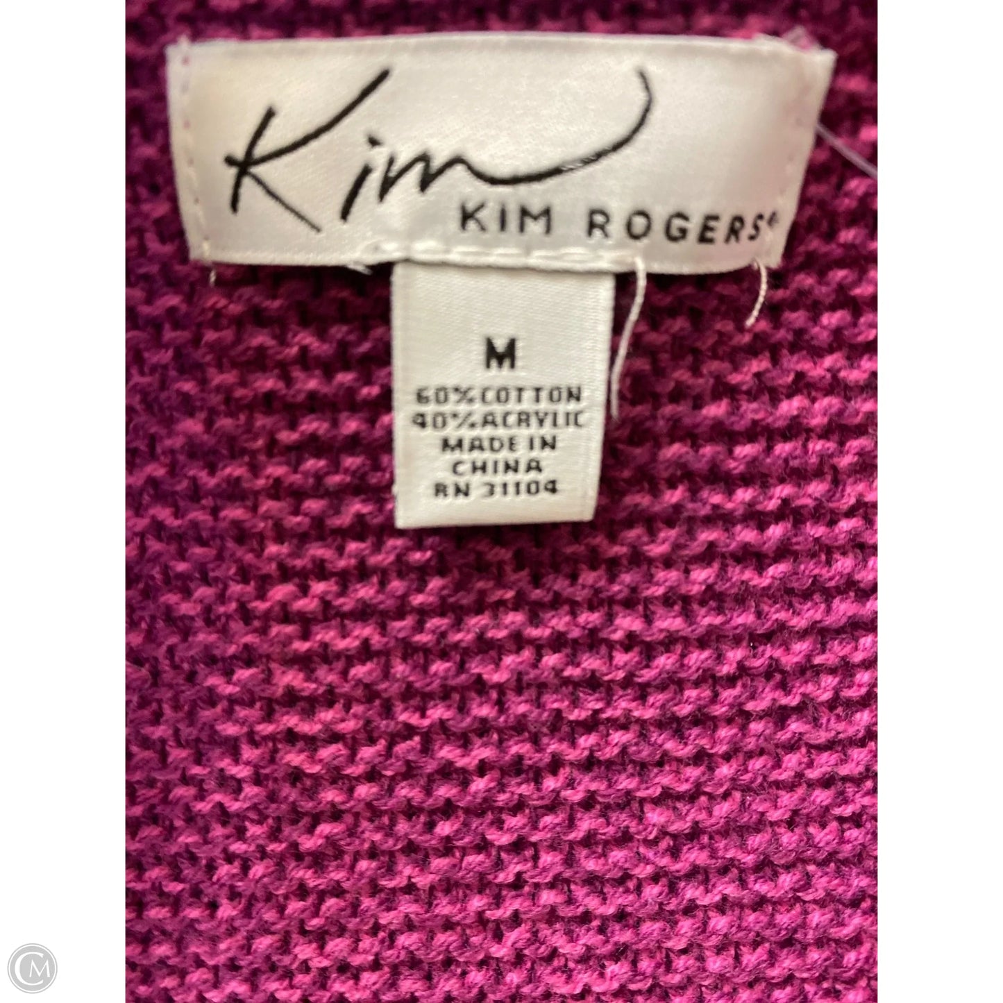 Cardigan By Kim Rogers In Purple, Size: M