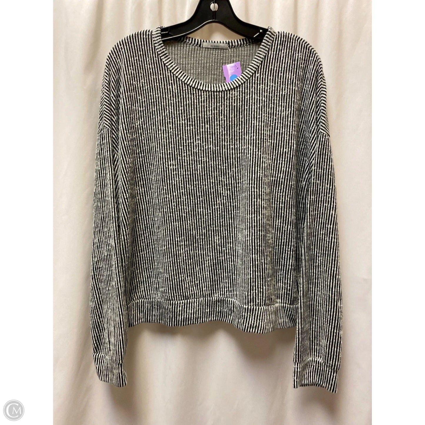 Sweater By Acemi In Black & White, Size: L