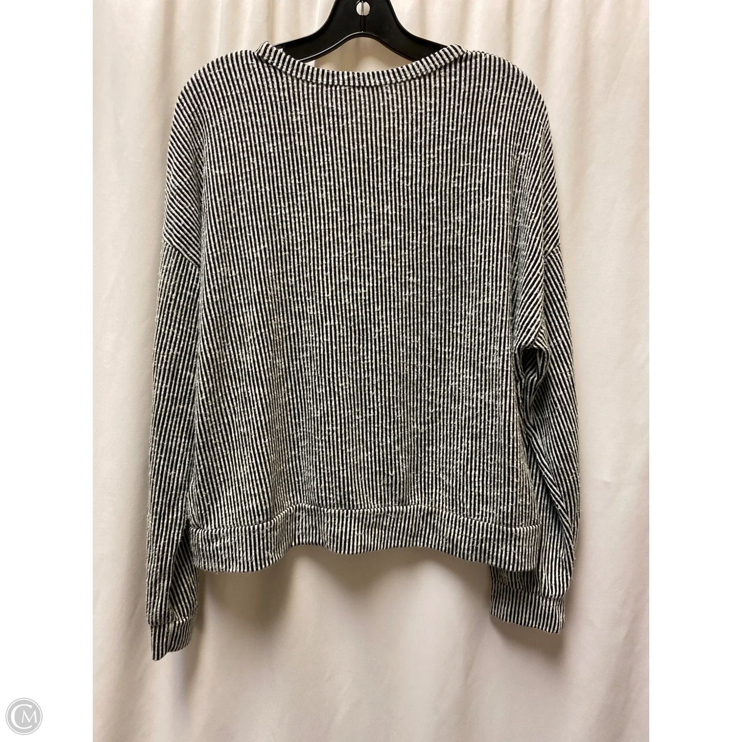 Sweater By Acemi In Black & White, Size: L