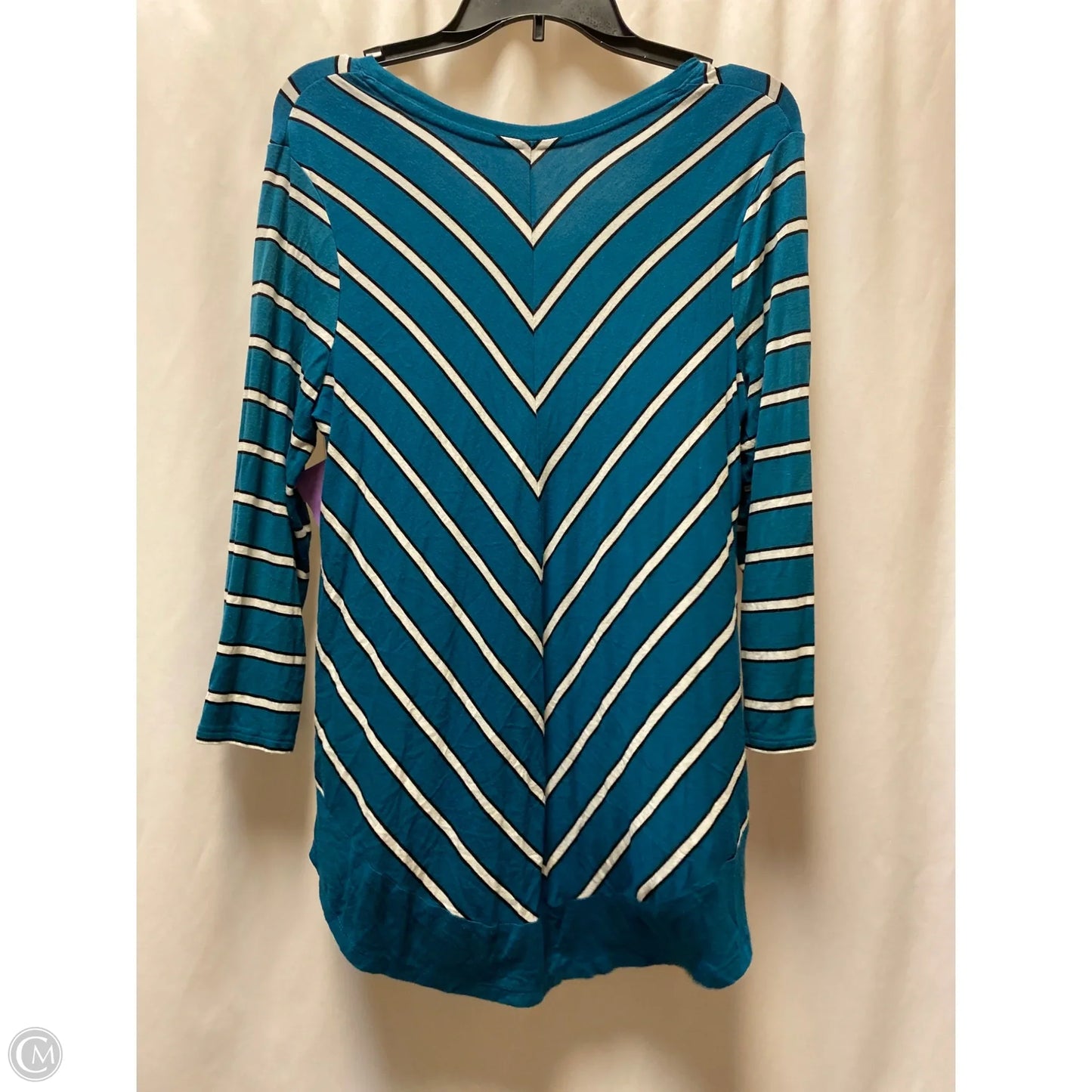 Top Long Sleeve By Croft And Barrow In Teal, Size: L