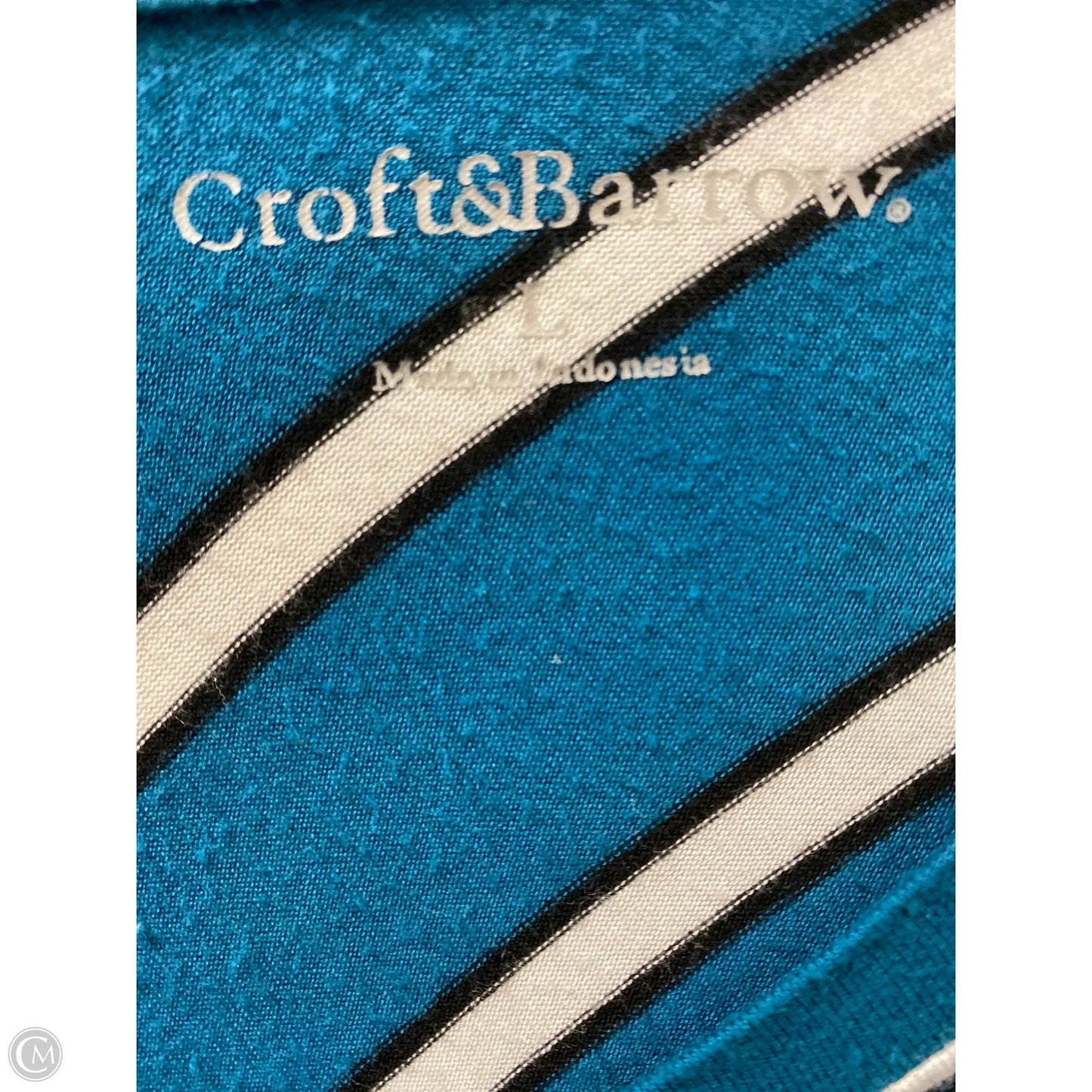 Top Long Sleeve By Croft And Barrow In Teal, Size: L