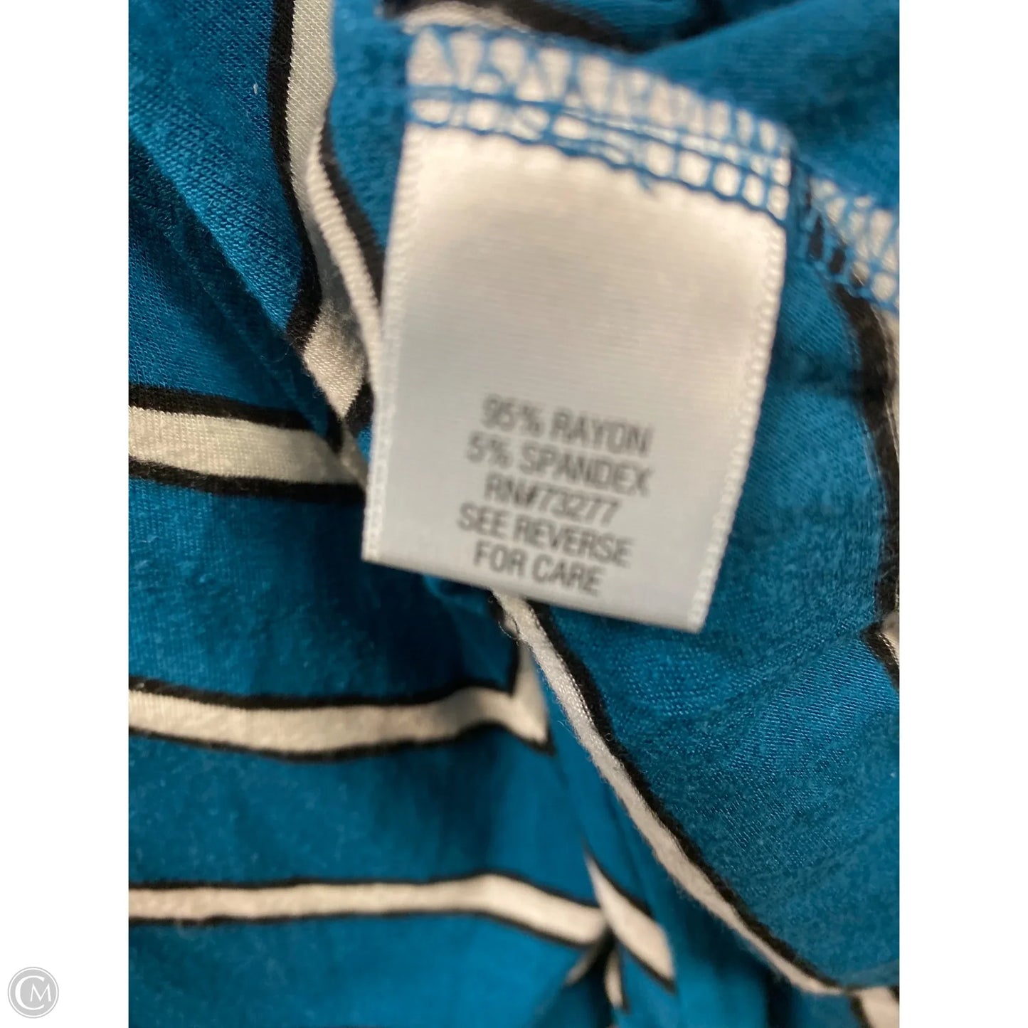 Top Long Sleeve By Croft And Barrow In Teal, Size: L