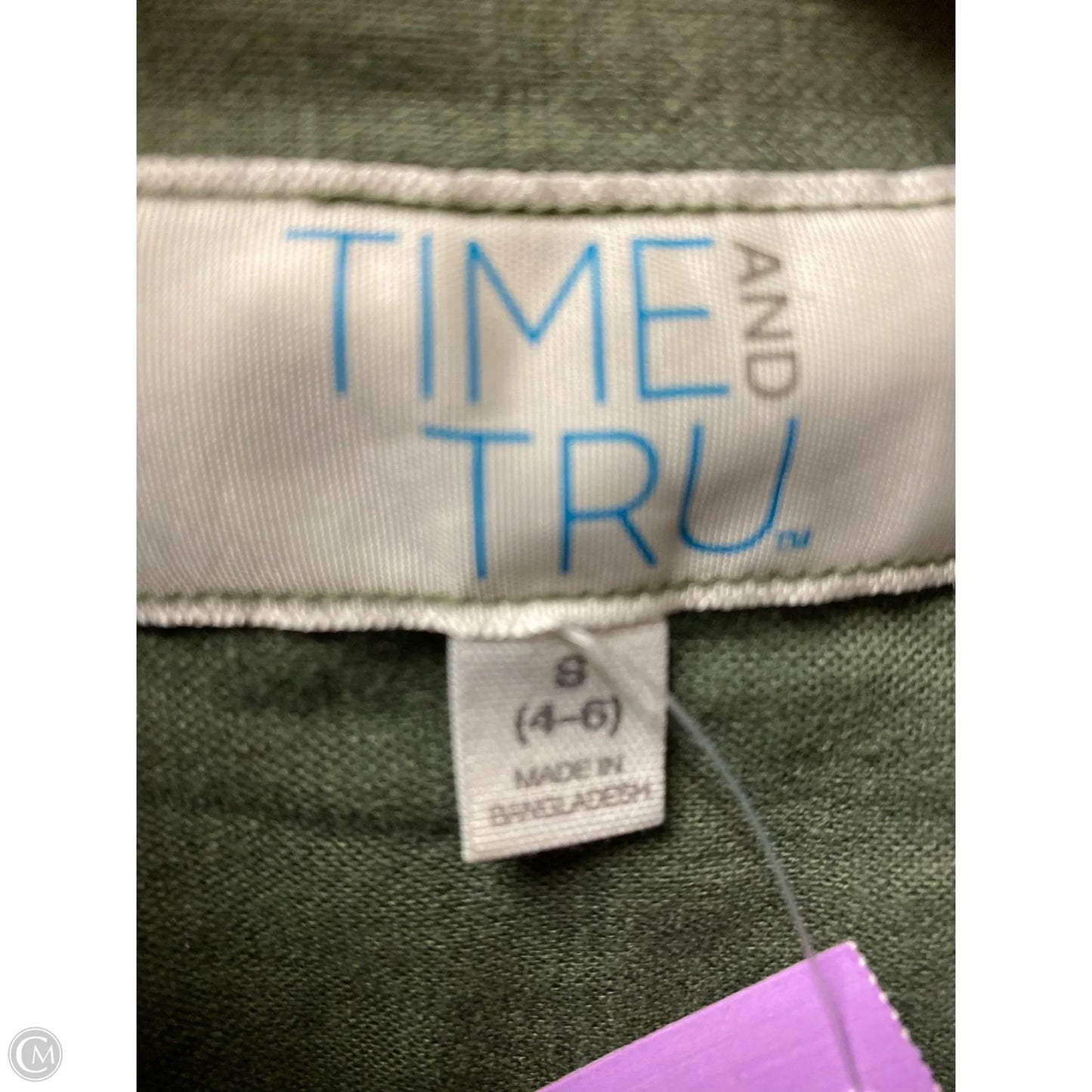 Jacket Other By Time And Tru In Green, Size: S