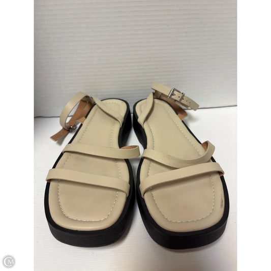 Sandals Flats By Madewell In Tan, Size: 8.5