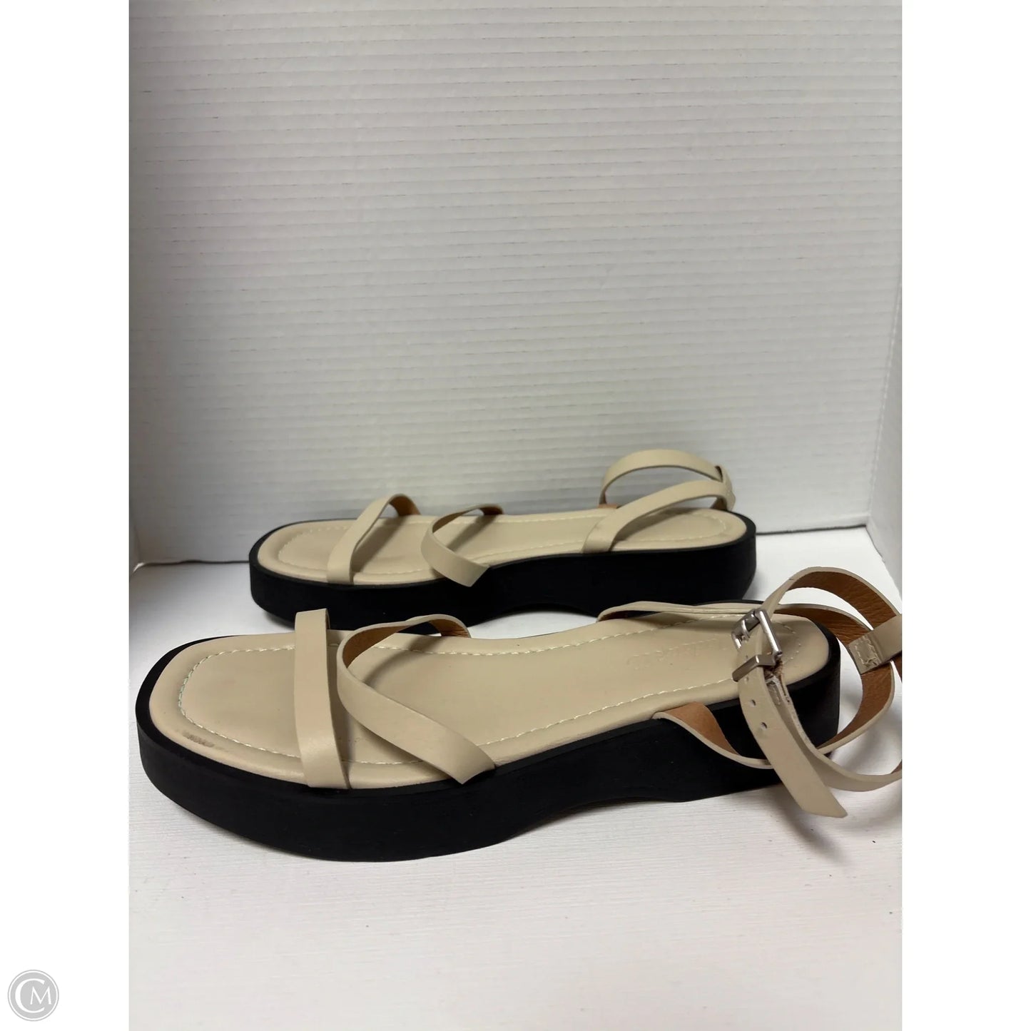Sandals Flats By Madewell In Tan, Size: 8.5