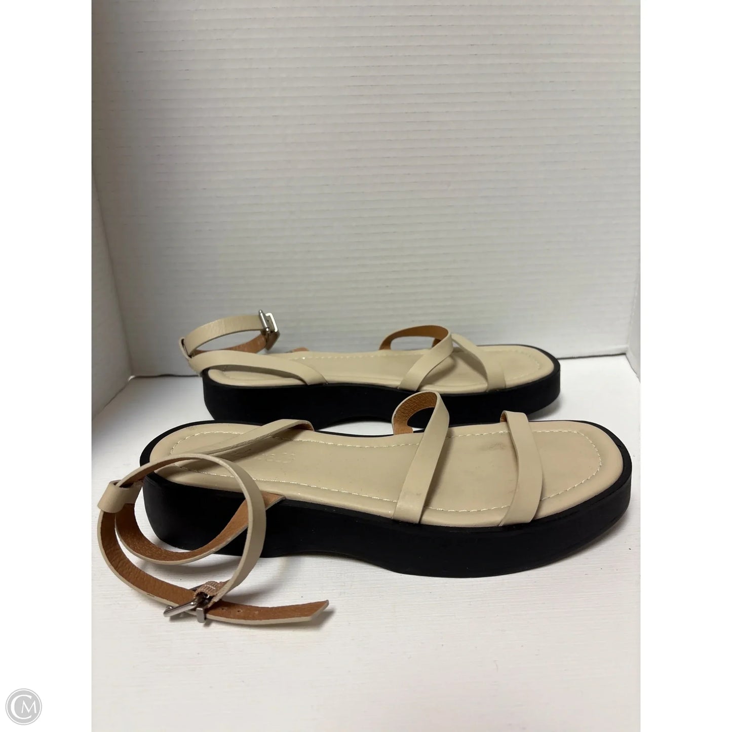 Sandals Flats By Madewell In Tan, Size: 8.5