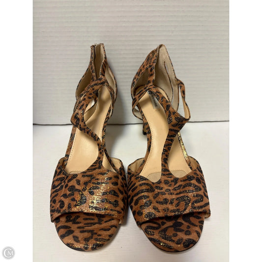 Shoes Heels Kitten By Alex Marie In Animal Print, Size: 9.5