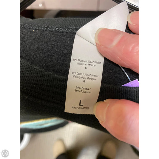 Sweatshirt Crewneck By Tultex In Black, Size: L