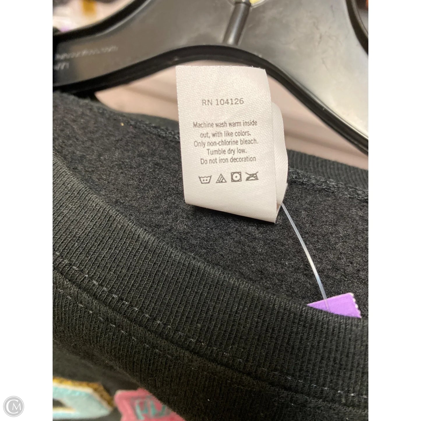 Sweatshirt Crewneck By Tultex In Black, Size: L