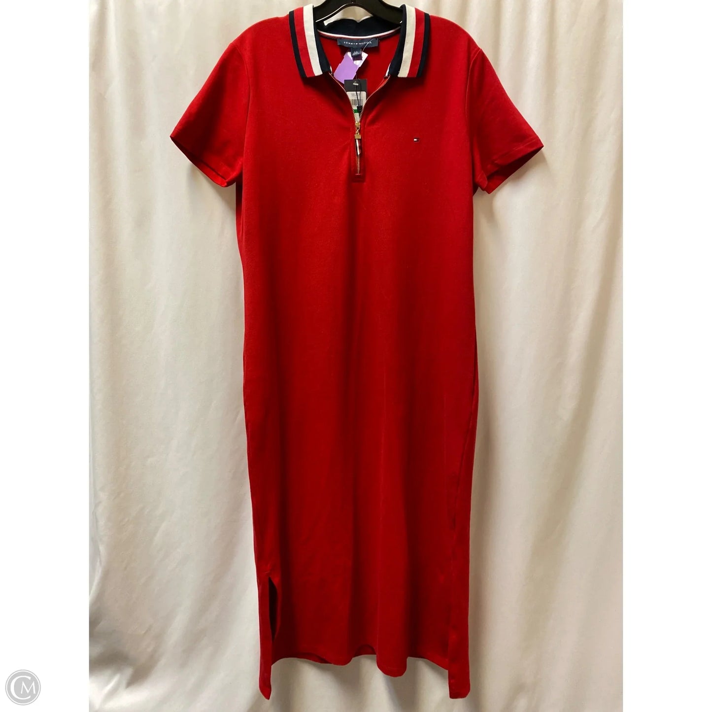 Dress Casual Maxi By Tommy Hilfiger In Red, Size: L