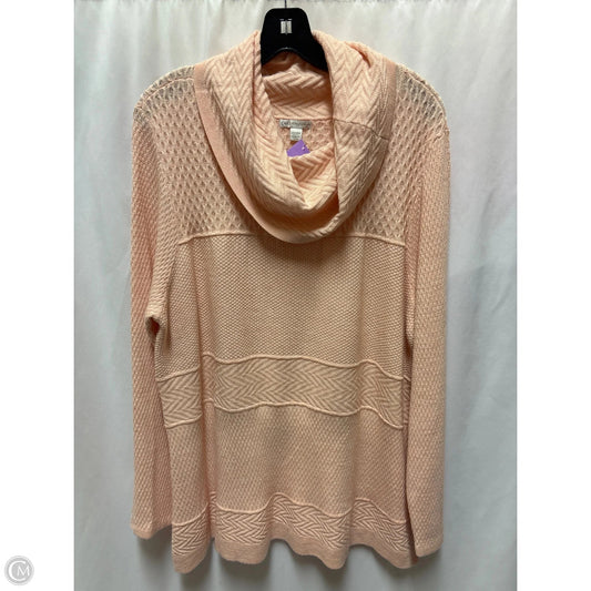 Top Long Sleeve By Cato In Peach, Size: 3x