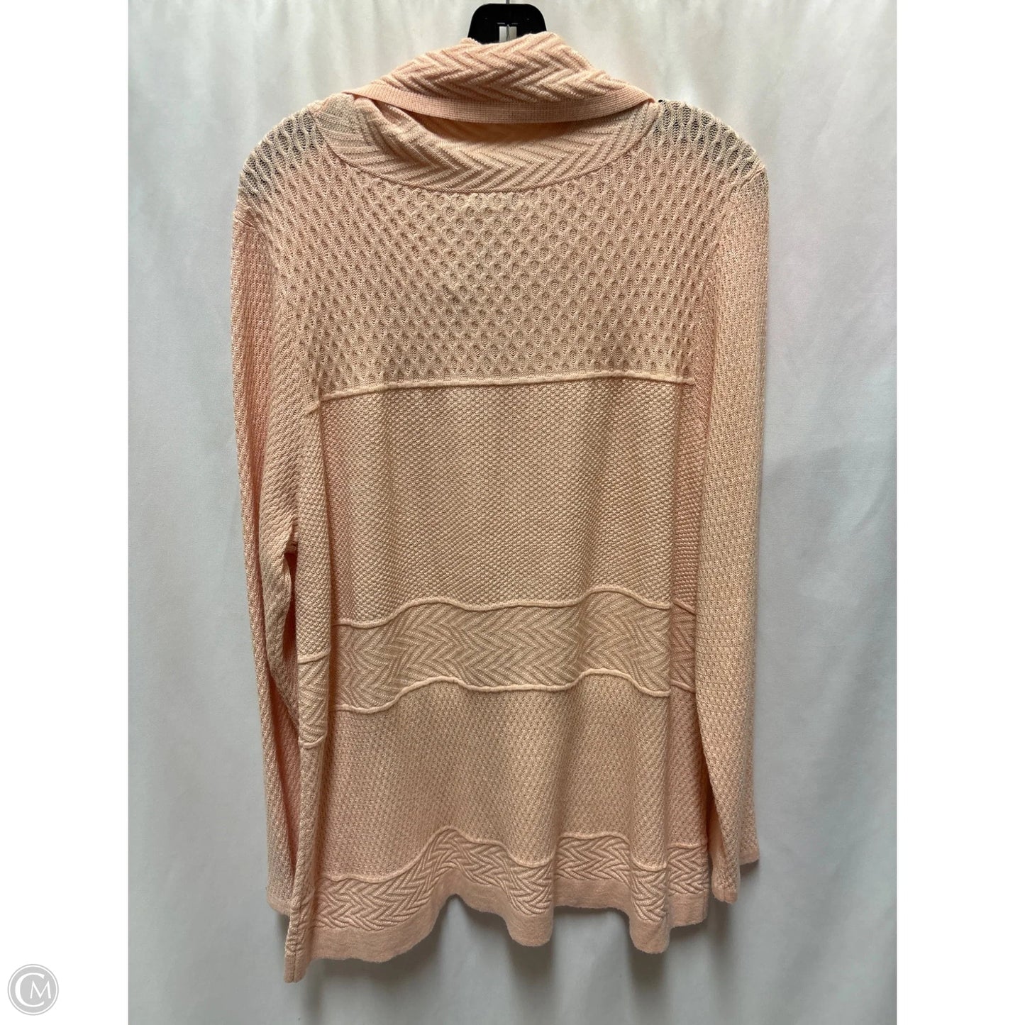 Top Long Sleeve By Cato In Peach, Size: 3x
