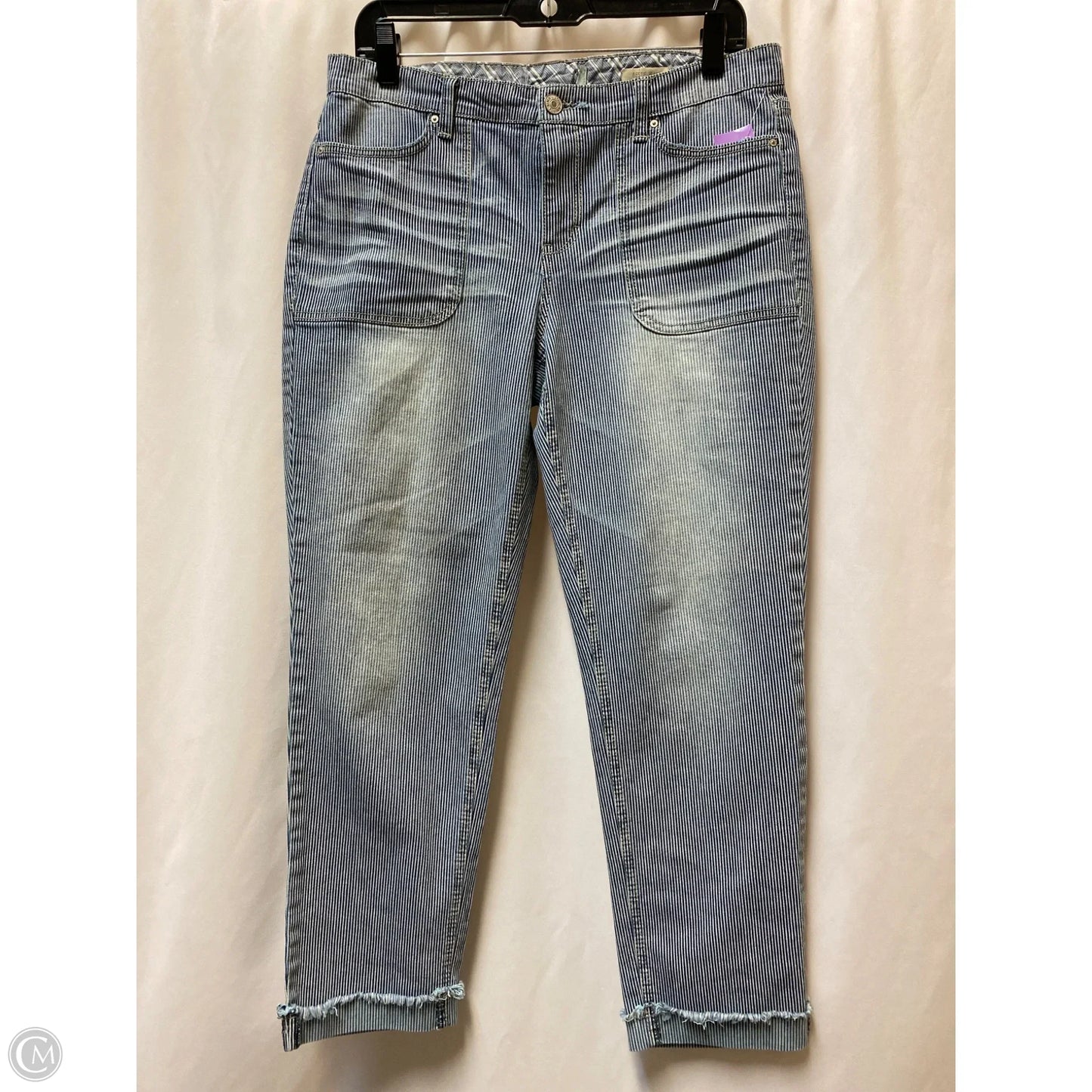 Jeans Cropped By Clothes Mentor In Navy, Size: 8