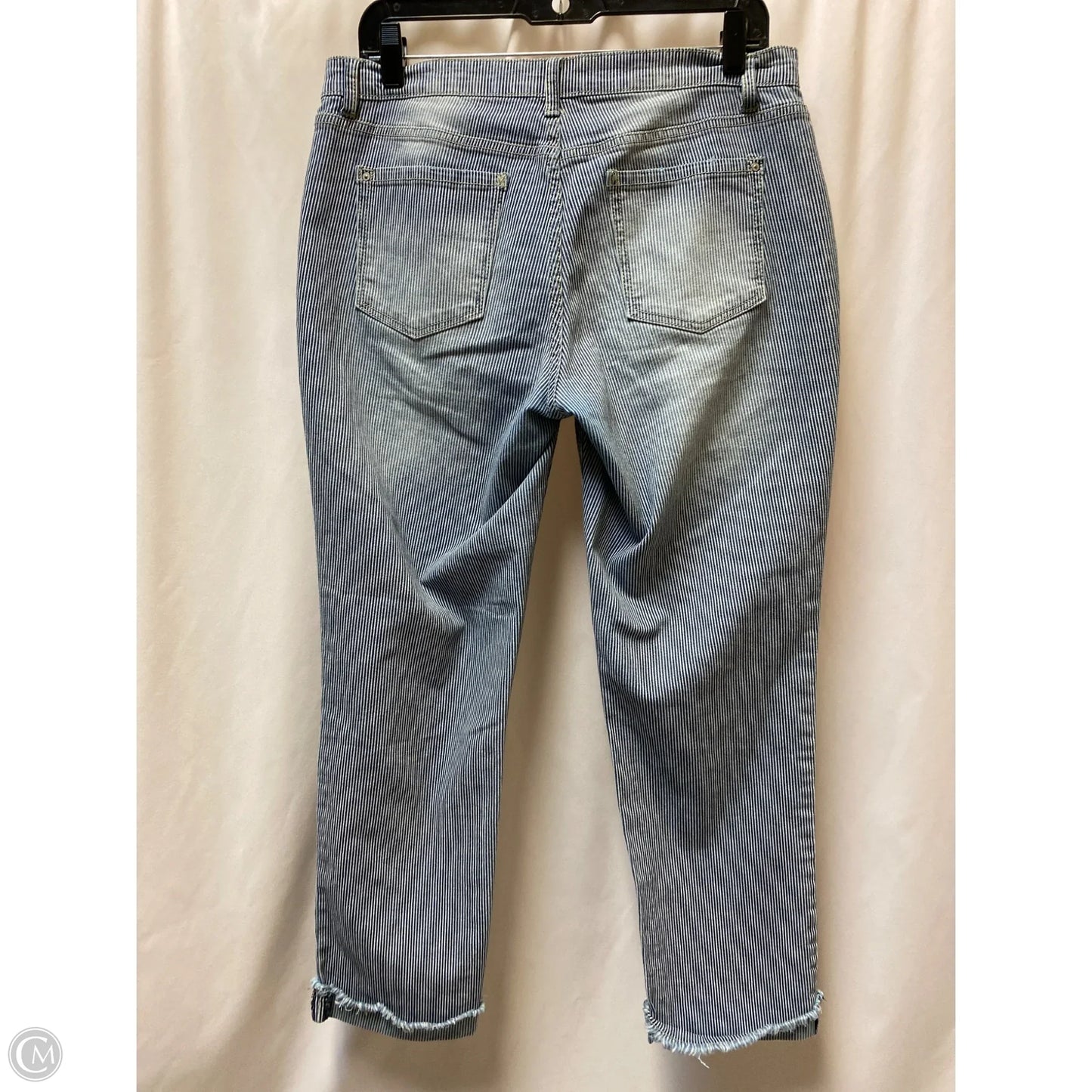 Jeans Cropped By Clothes Mentor In Navy, Size: 8