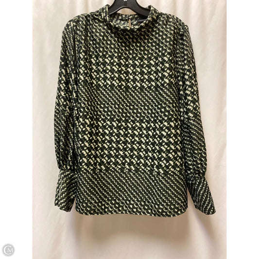 Top Long Sleeve By Who What Wear In Green, Size: L