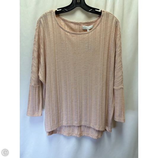 Top Long Sleeve By New Directions In Pink, Size: Sp