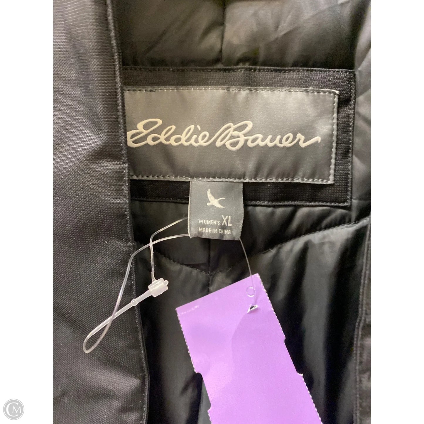 Jacket Faux Fur & Sherpa By Eddie Bauer In Black, Size: Xl