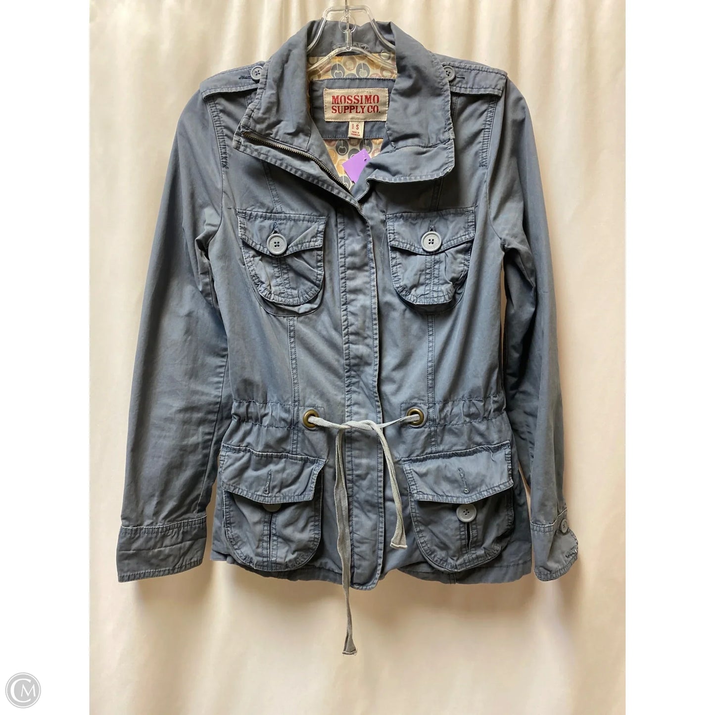 Jacket Denim By Mossimo In Blue, Size: S