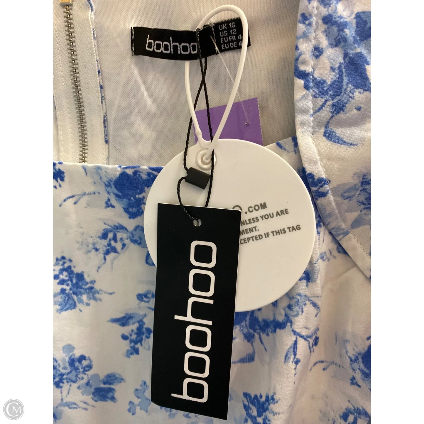 Top Long Sleeve By Boohoo Boutique In Blue, Size: 12