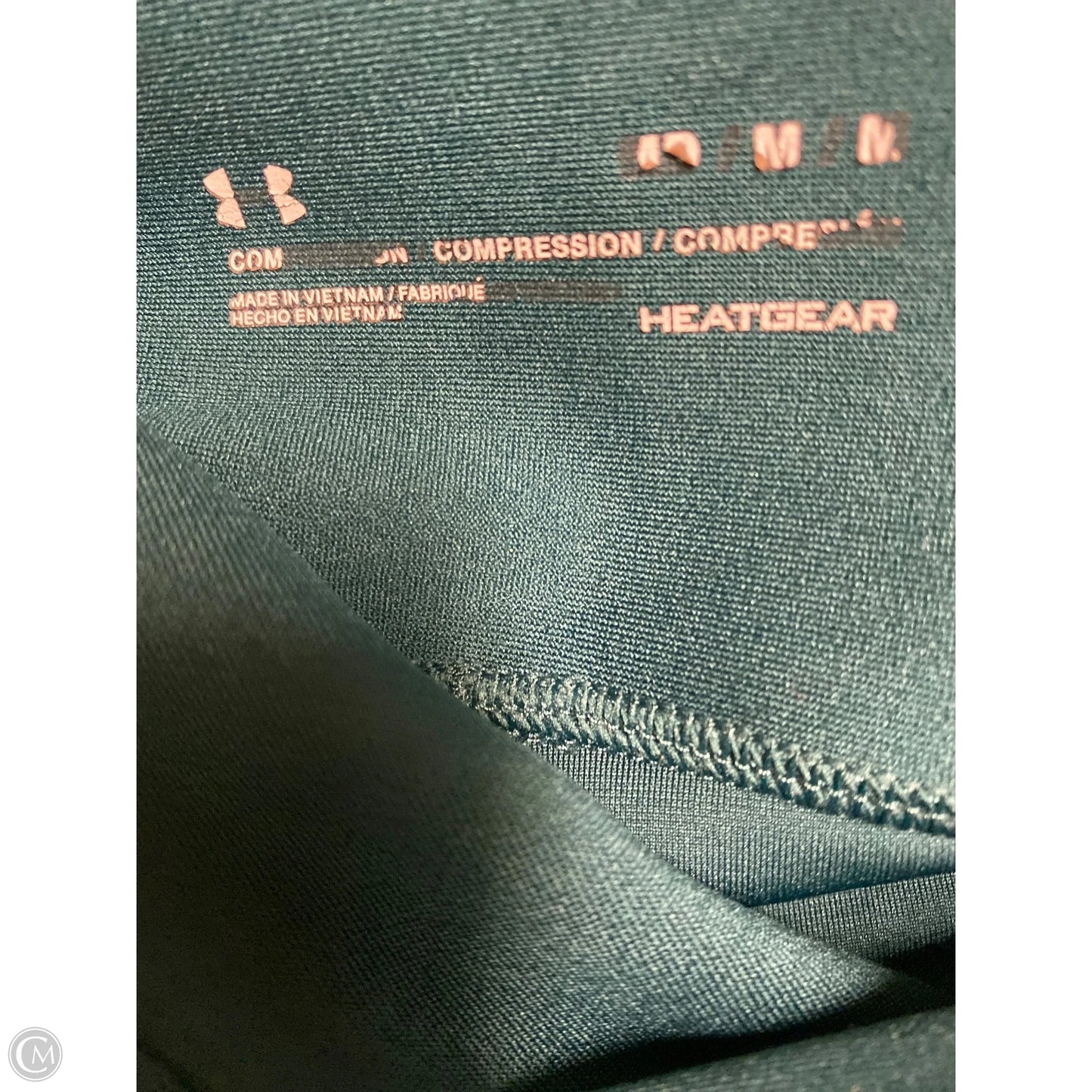 Athletic Leggings By Under Armour In Navy, Size: M