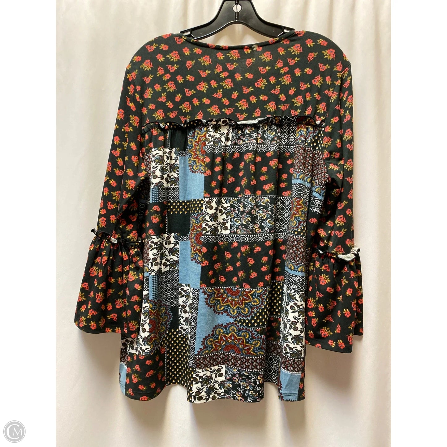 Top Long Sleeve By Bobbie Brooks In Black, Size: Xl