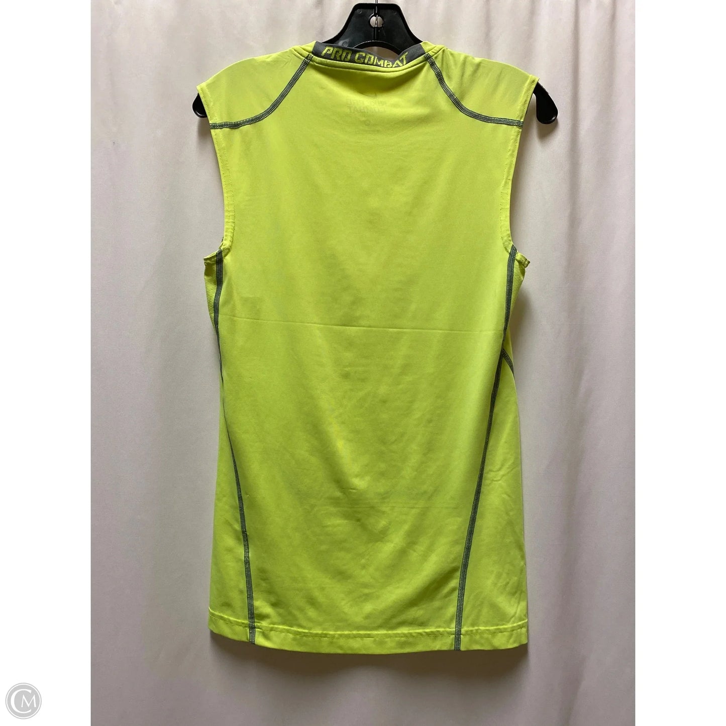 Athletic Tank Top By Nike In Yellow, Size: M