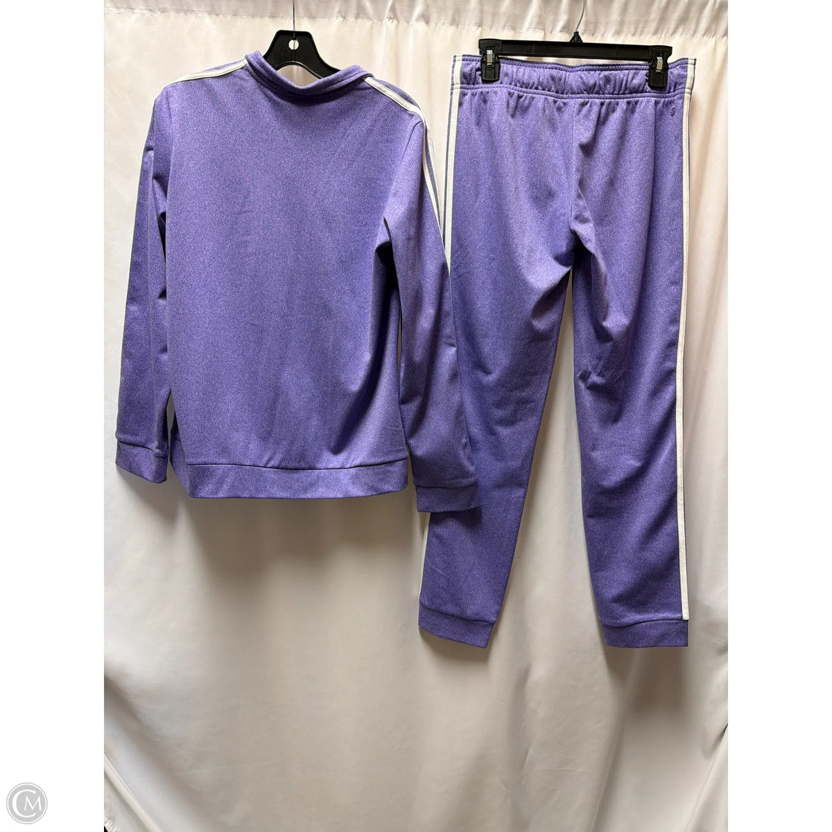 Athletic Pants 2pc By Adidas In Purple, Size: L