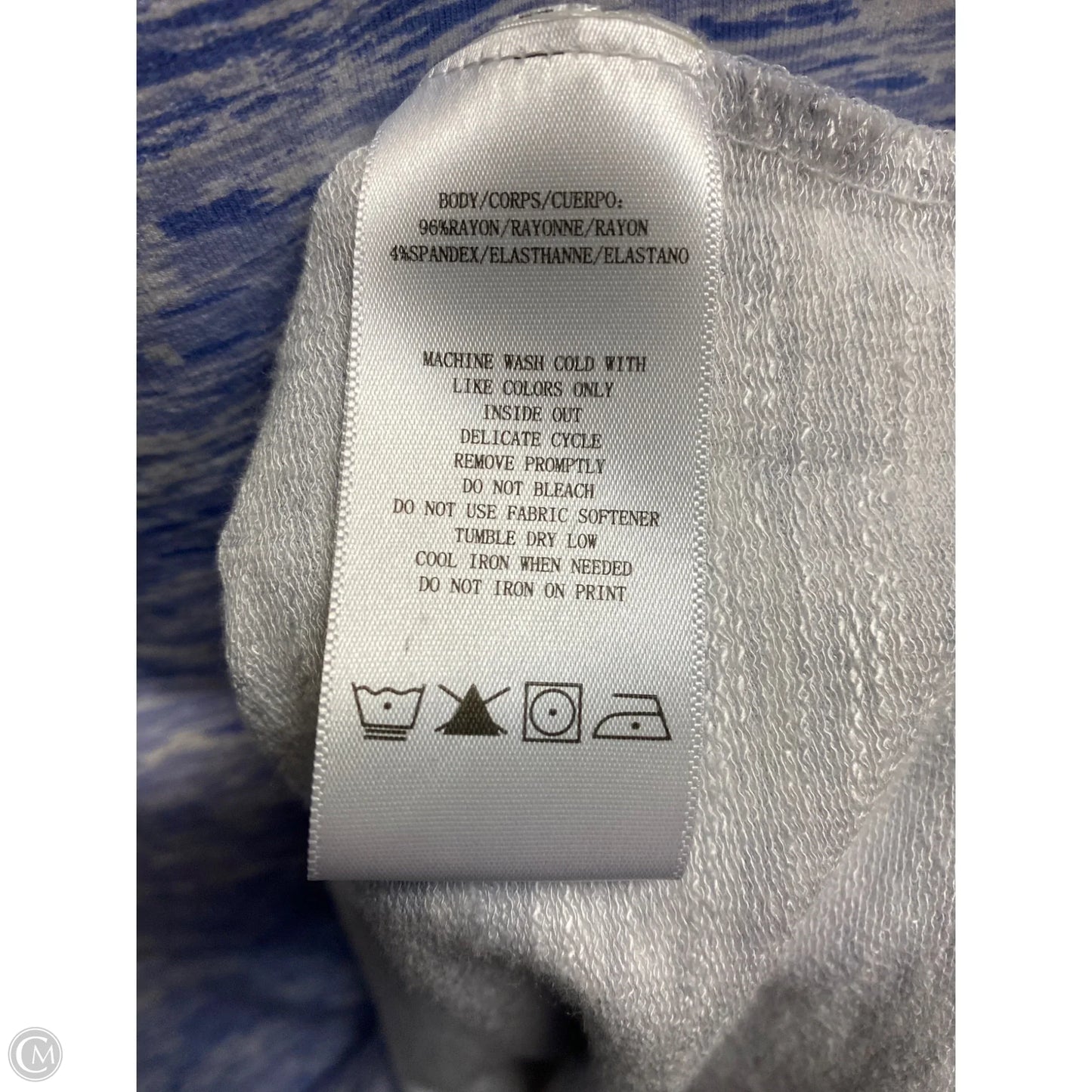 Top Long Sleeve By Marc New York In Blue, Size: Xl