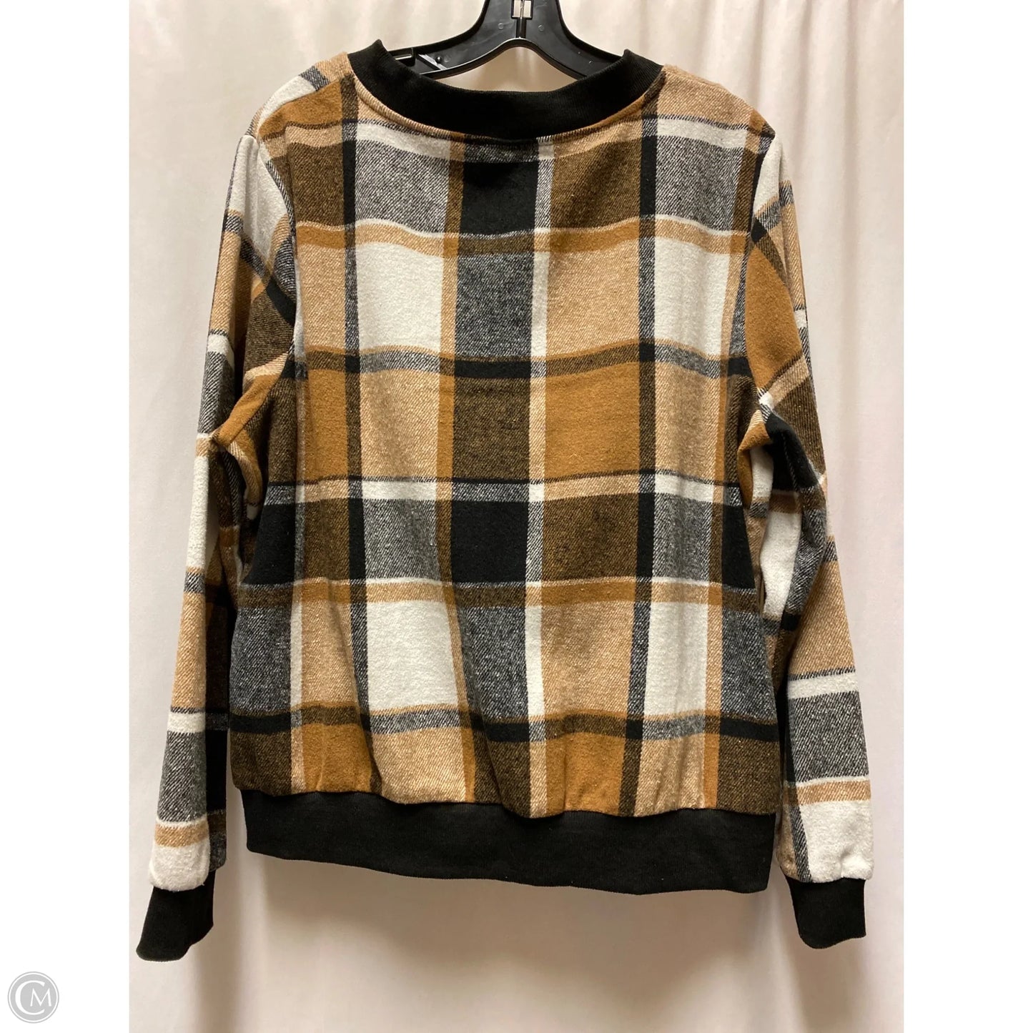 Top Long Sleeve By Clothes Mentor In Brown, Size: 2x
