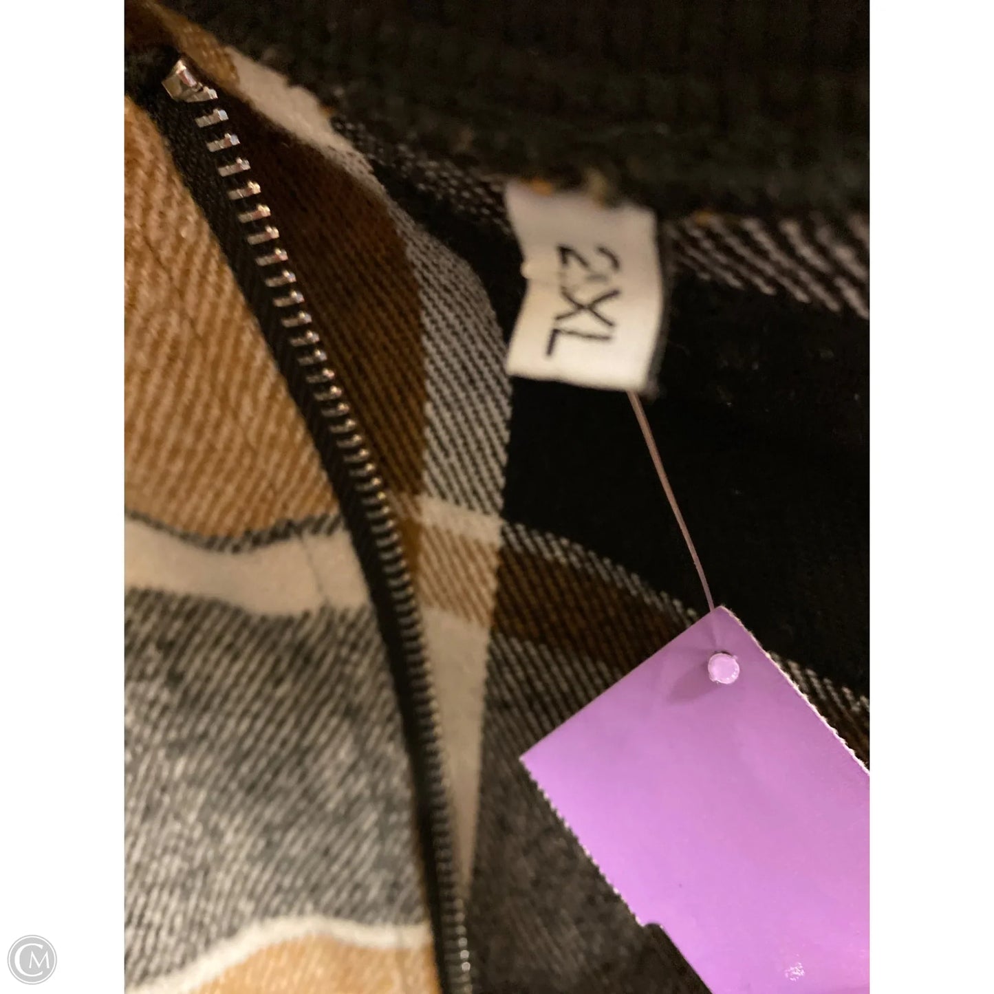 Top Long Sleeve By Clothes Mentor In Brown, Size: 2x