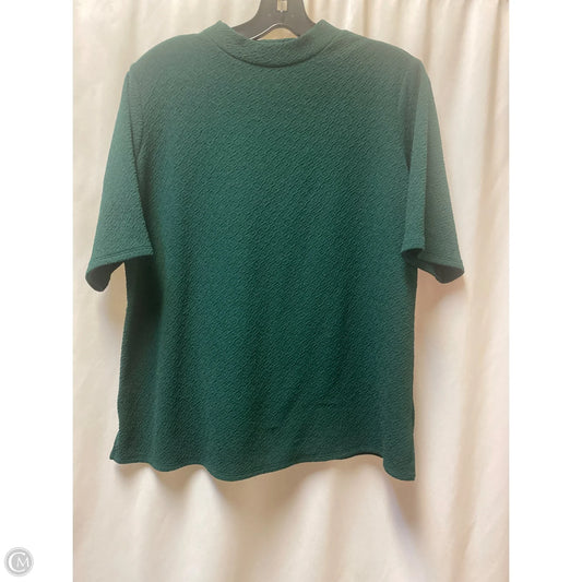 Top 3/4 Sleeve By Worthington In Green, Size: L