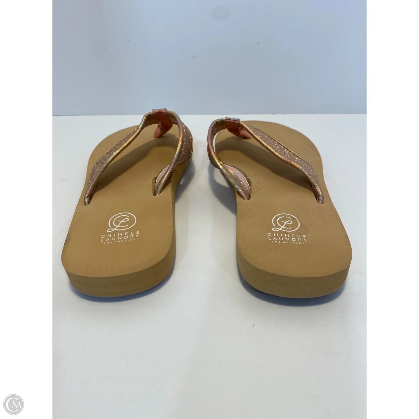 Sandals Flip Flops By Chinese Laundry In Tan, Size: 6