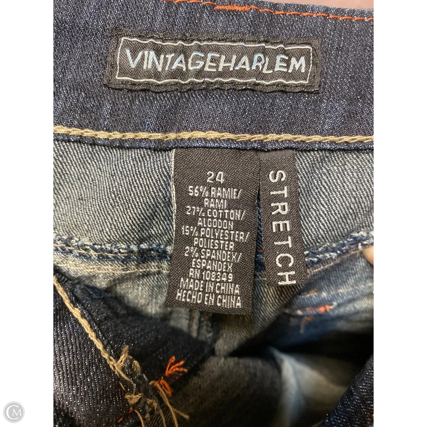 Jeans Straight By Vintageharlem In Navy, Size: 24