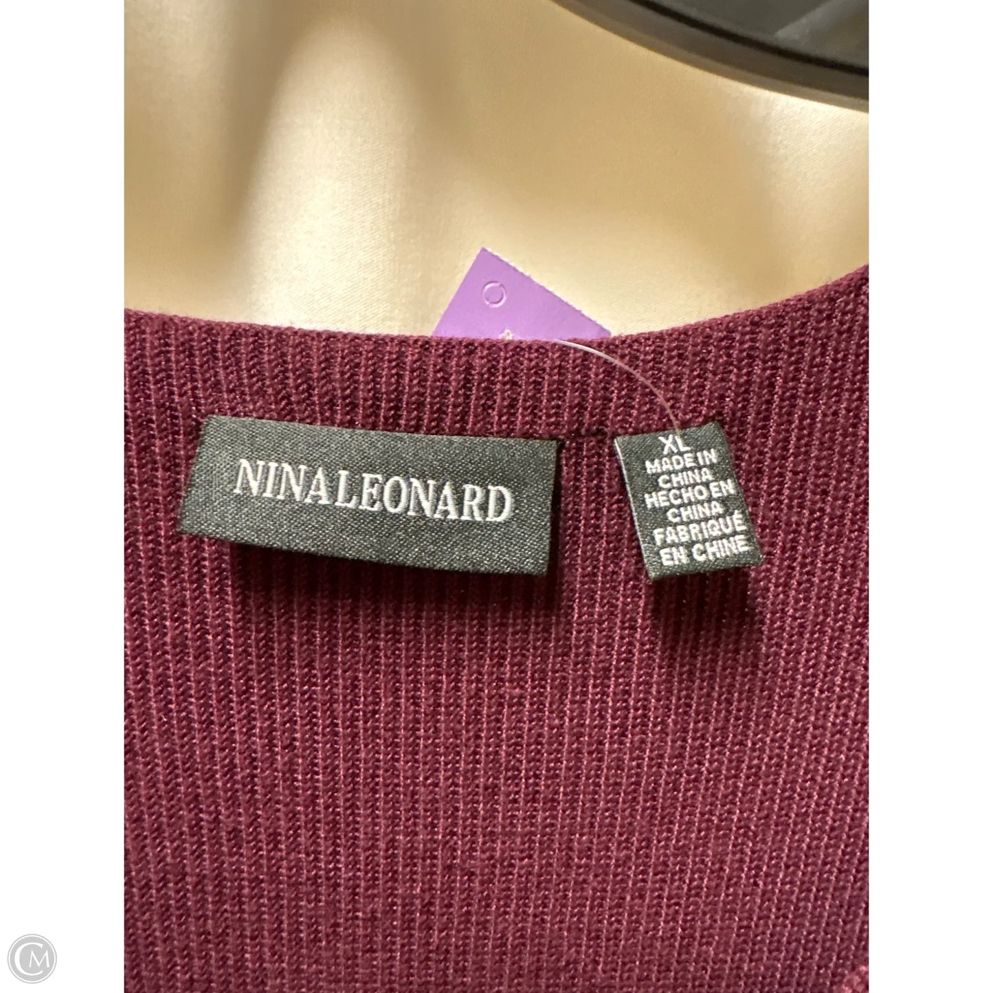 Dress Casual Maxi By Nina Leonard In Purple, Size: Xl