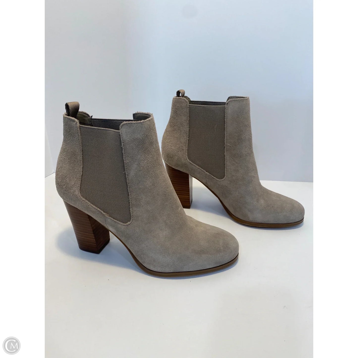 Boots Designer By Michael Kors In Grey, Size: 8
