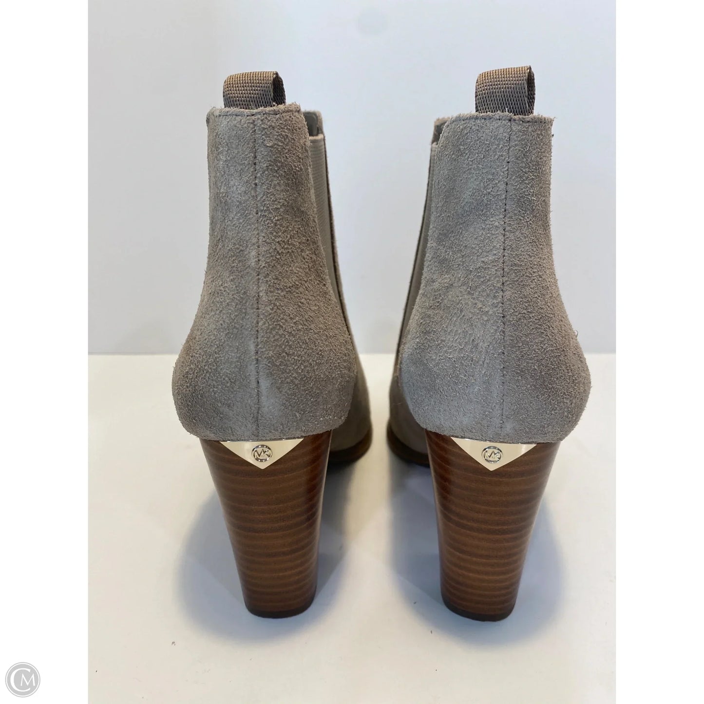 Boots Designer By Michael Kors In Grey, Size: 8