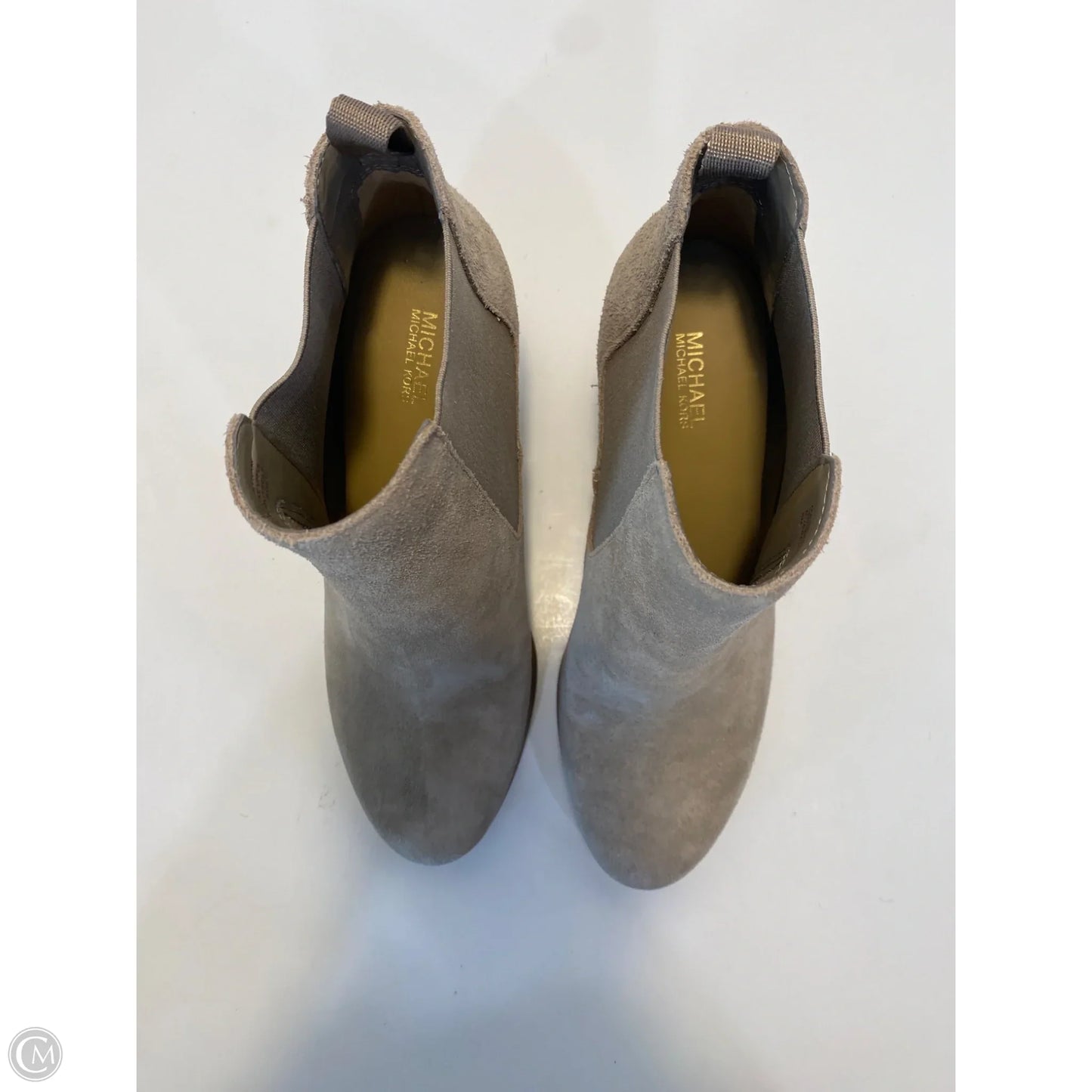 Boots Designer By Michael Kors In Grey, Size: 8