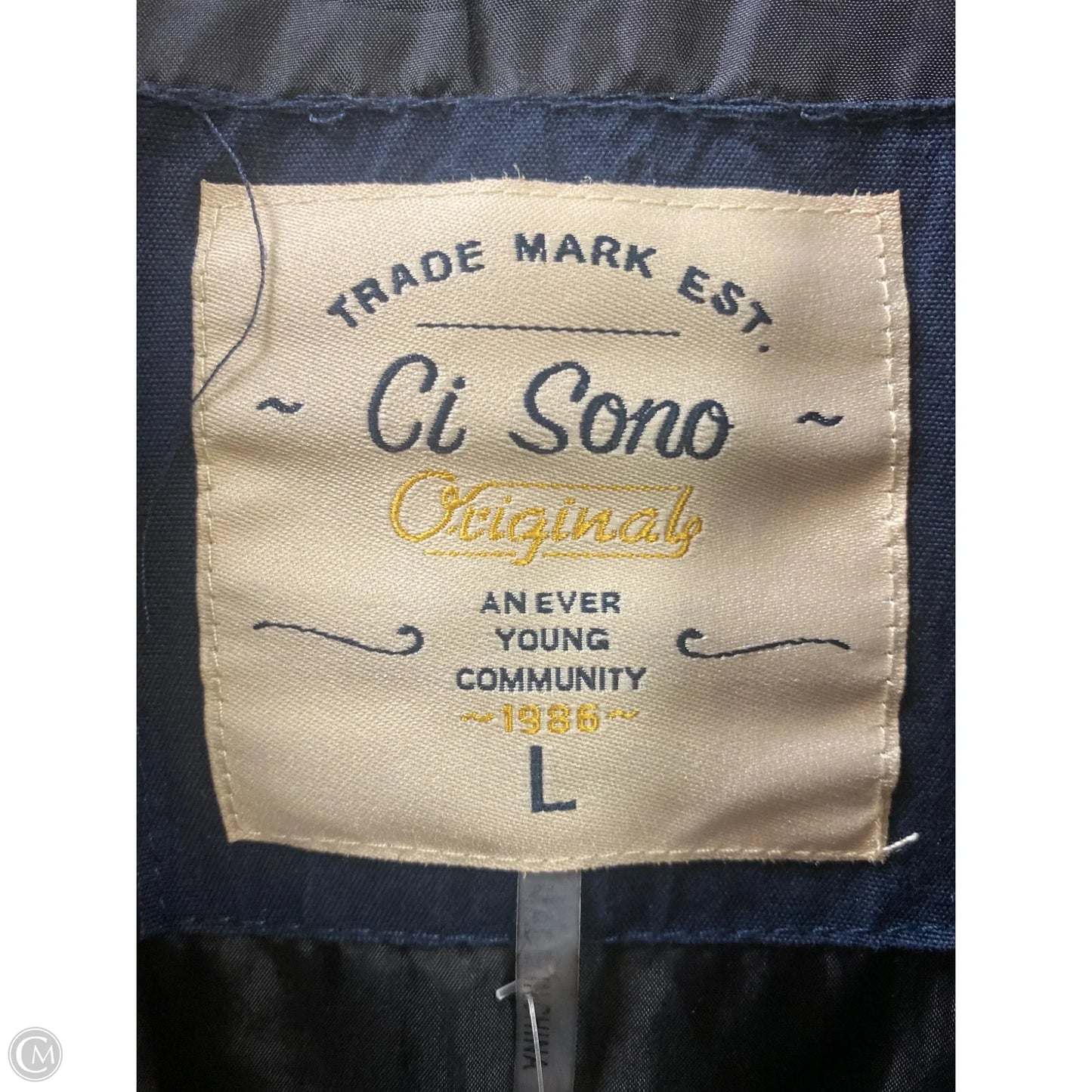 Vest Puffer & Quilted By Ci Sono In Black, Size: L