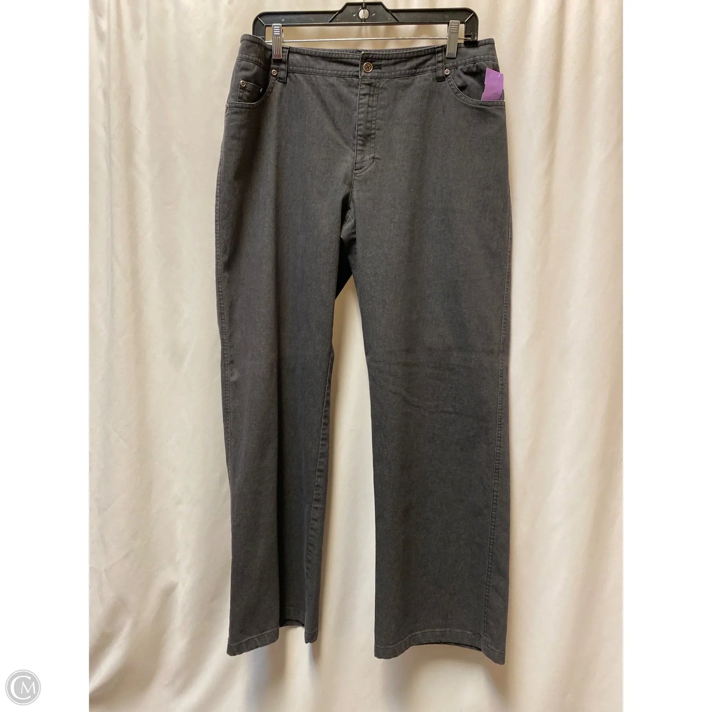 Pants Wide Leg By Evan-picone In Grey, Size: 14