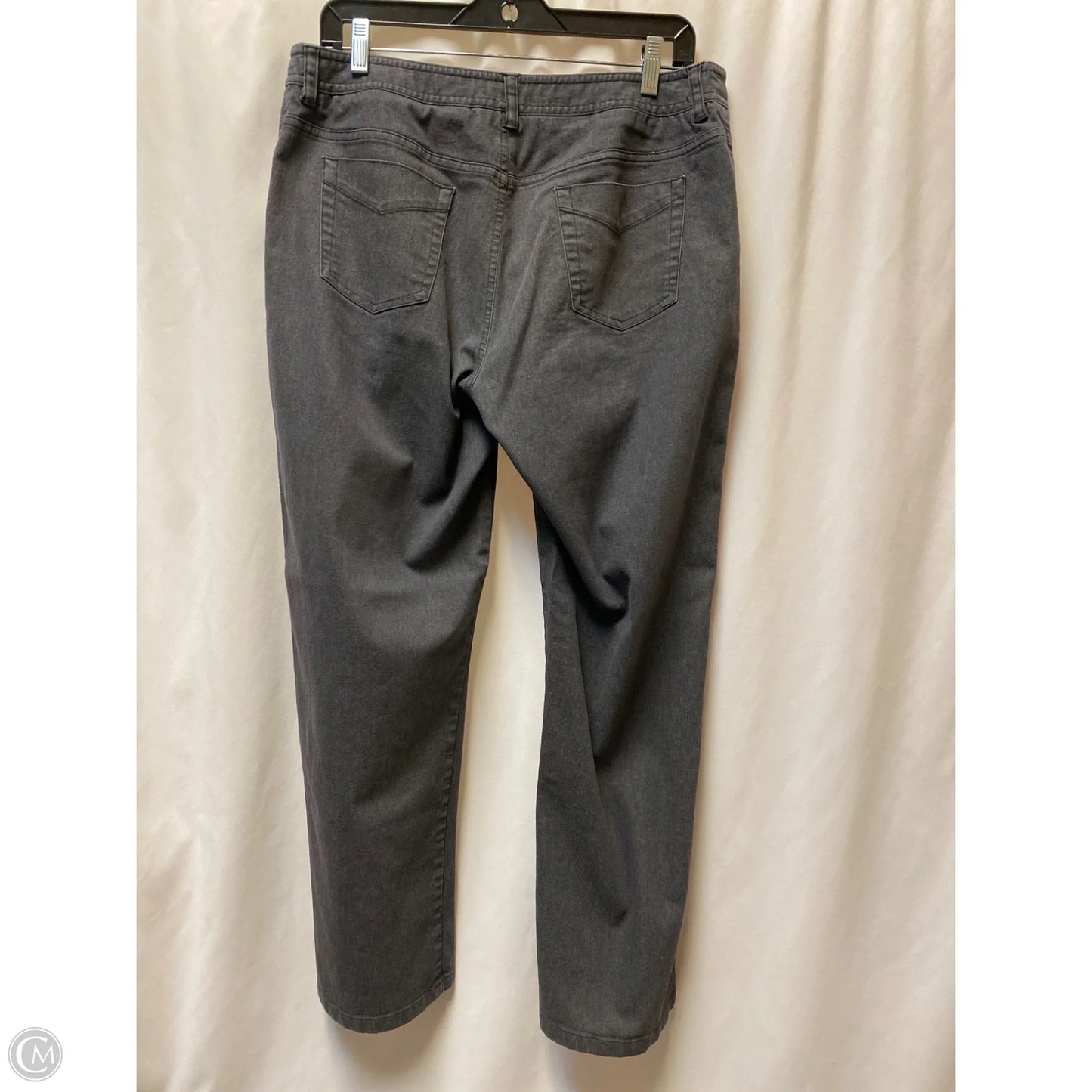 Pants Wide Leg By Evan-picone In Grey, Size: 14